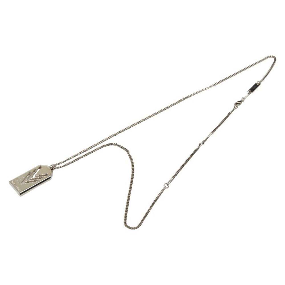 LOUIS VUITTON Silver Necklace - Picture 4 of 7